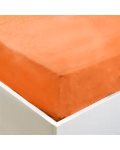 Bed linen, single, cotton, orange, 90x190 cm