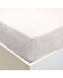 Bed linen, double, cotton, white, 160x190 cm