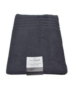 Shower towel, cotton, anthracite, 500 gr/m2, 70x140 cm