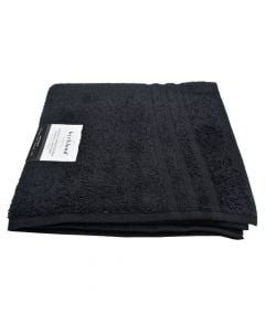 Face towel, cotton, black, 500 gr/m2, 50x100 cm