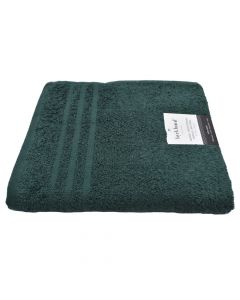 Face towel, cotton, dark green, 500 gr/m2, 50x100 cm