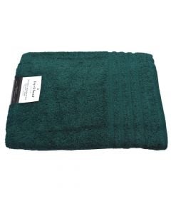 Shower towel, cotton, dark green, 500 gr/m2, 70x140 cm