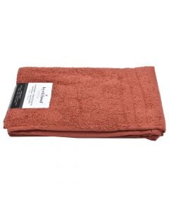 Towel set, 2 pieces, cotton, terracotta, 500 gr/m2, 30x50 cm