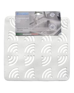 Anti-slip sink mat, Wifi, pvc, white, 32x32 cm