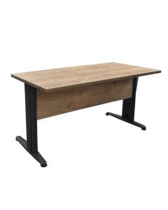 Tavolinë zyre, Eko, syprinë melamine, strukturë metali, lisi/antrasit, 140x69x75 cm