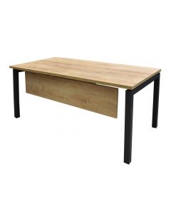 Tavolinë zyre, Motto Cs 01, syprinë melamine, strukturë metali, antrasit/lisi, 160x80x75 cm