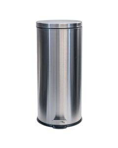 Waste bin, 30L, stainless steel 410, silver, 25xH62 cm