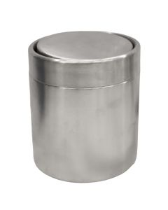 Waste bin, 3L, removable lid, stainless steel, 12xH14 cm