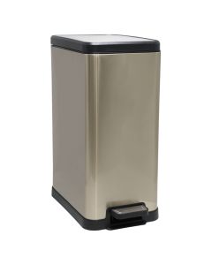 Kosh mbeturinash, 15 L, INOKS 410, argjend, 20.5x37xH45.5 cm