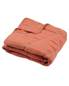 Bed spread, Hevea, polyester, orange, 130x160 cm
