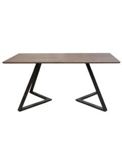 Dining table, Royal, mdf tabletop, metal legs, black, 160x85xH75 cm