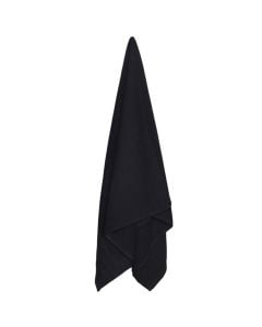 Shower towel, cotton, black, 450 gr/m², 100x150 cm