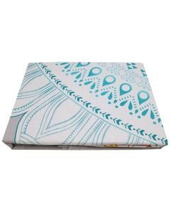 Bedlinen set, double, cotton, colorful, 240x260 cm (x1); 160x200+30 cm (x1); 50x80+5 cm (x2)