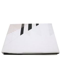 Duvet cover set, single, cotton, pink/black/white 160x240+10 cm (x1); 90x200+30 cm (x1); 50x80+5 cm (x1)