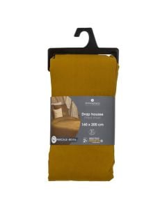 Çarçaf dysheku dopjo, Landiha, pambuk, kafe, 160x200 cm