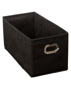 Storage box, polypropylene, black, 15x31 cm