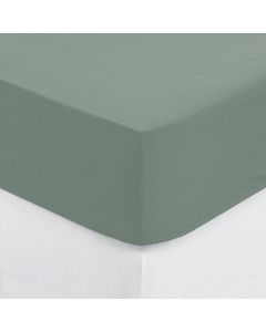 Bed linen, Carina, cotton, green, 140x190 cm