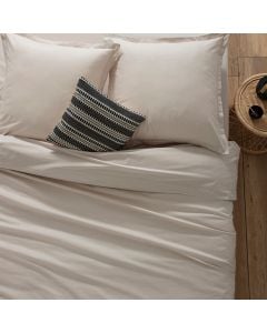 Single quilt cover, Carina, cotton, beige, 140x200 cm