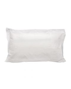 Këllëf jastëku (x2), 80% pambuk/ 20% poliester, e bardhë, 50x80 cm