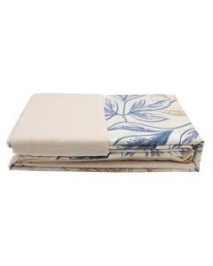 Çarçafë set HomeLife, tek, 20%  poliester/ 80% pambuk, blu/bezhë, 165x240 cm; 90x190 cm; 50x80 cm (x1)