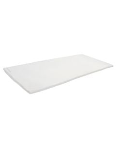 Mattress topper, single, memory foam, microfiber, white, 90x200x3 cm