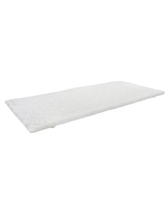 Mattress topper, single, memory foam, microfiber, white/blue, 90x190x3 cm