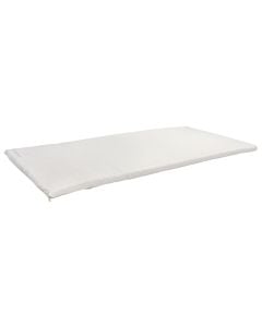 Mattress topper, single, memory foam, microfiber, white, 90x200x2+2 cm