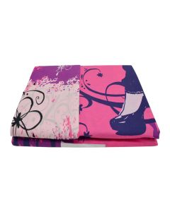 Çarçafë tek dhe këllëf jastëku, HANNAH MONTANA, pambuk, shumëngjyrëshe, çarçafi: 170x260 cm (x2), këllëf jastëku:50x75 cm (x1)