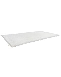 Mattress topper, single, pu foam, microfiber, white, 90x200x3 cm