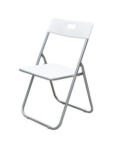 Folding chair, pvc, white, 46x43xH78 cm
