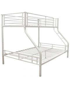 Bunk bed, Jazz, metal, white, 90x140x190 cm
