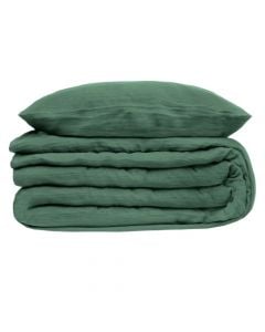 Bedlinen set, Celadon, cotton, green, 240x220 cm; 65x65 cm (x2)