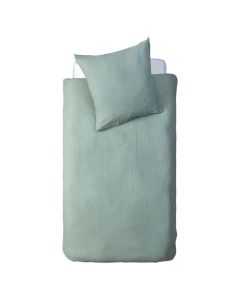Bed linen for children, cotton, green, 140x200 cm