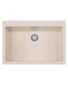 Granite sink, One-94, 1 pit, beige, 76 x50x20cm