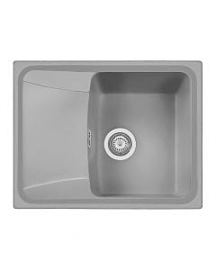 Granite sink, Form 42, 1+1, titanium, 61,5x50 cm