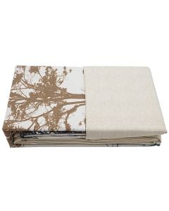Çarçafë set HomeLife, tek, 20%  poliester/ 80% pambuk, kafe, 165x240 cm; 90x190 cm; 50x80 cm (x1)