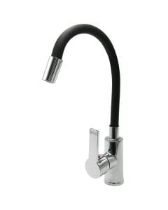 Rubinet lavapjate, Dishidun, bronzi, harkor, e zezë, tuba fleksibël 1/2"