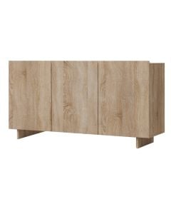 Kabinet muri, melaminë, me 3 dyer, sonoma, 150x40xH76 cm