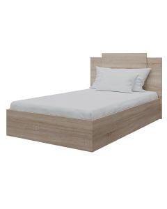 Krevat, melaminë, sonoma, 120x205xH106 cm (110x200 cm)