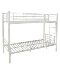 Bunk bed, metal structure, grey, 90x190xH160 cm