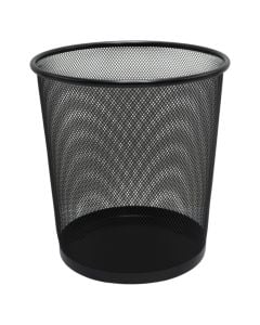 Kosh metalik, rrethor, rrjetë, i zi, 26.5x26.5xH28 cm