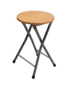 Tavolinë rrethore, melaminë, strukturë metalike, Dia.30xH45 cm