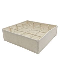 Storage box, fabric, assorted, 32x32xH16 cm