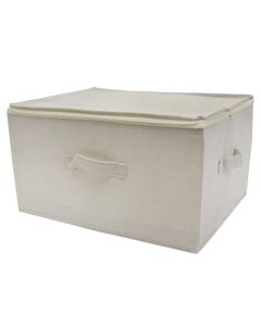Storage box, fabric, assorted, 45x35xH25 cm