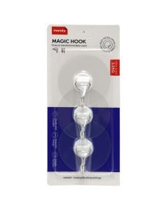 Varëse me ngjitje shumëfunksionale, metal/palstik, argjendi/e bardhë, 6.5 cm