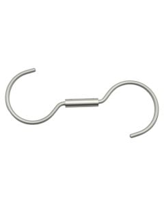 Varëse shumëfunksionale, metalike, argjendi, 0.4 × 1.4 × 4.5 cm