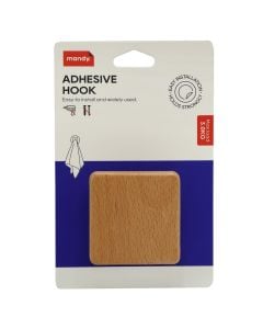 Varëse me ngjitje, shumëfunksionale, druri, dru natyral, 7.2x7.2x4.5 cm