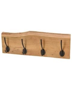 Varëse rrobash, metal/dru teak, kafe/e zezë, 80 cm