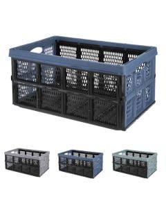 Foldable crate, polyprolpylene, assorted, 32 lt, 34xH4.50 cm