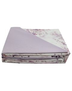 Bedlinen set, single, cotton, pink/white, 160x240 cm; 90x190+25 cm; 50x80 cm